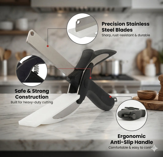 CleverCutter™ – Stainless Chopper | Easy Pull Mechanism | Fast Effortless Chopping