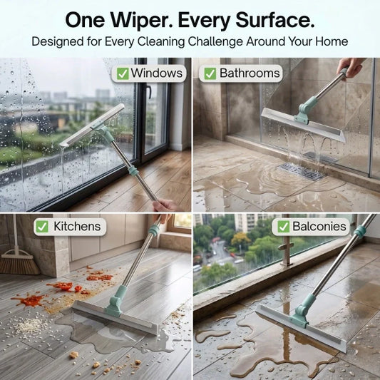 FlexiWipe – Multipurpose Wiper | Adjustable Silicon Blade | 180° Rotating Head
