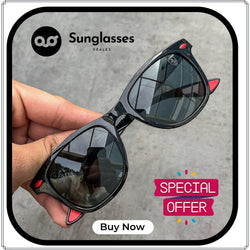 RAY-BAN All Season Special Men Women 7A Quality B2 4195 Square Wayfarer Causal Vintage Sunglasses For Unisex. ( B2 A1+4195 Mm )
